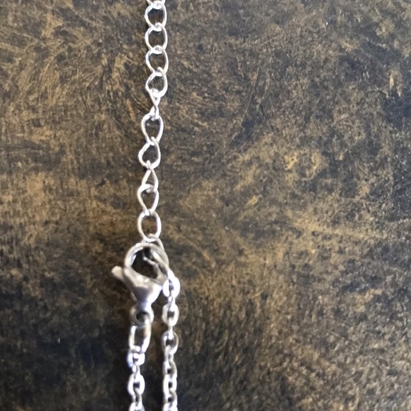 NWT gothic witchy whimsygoth moth necklace with human skull in silvertone trendy - Picture 7 of 8